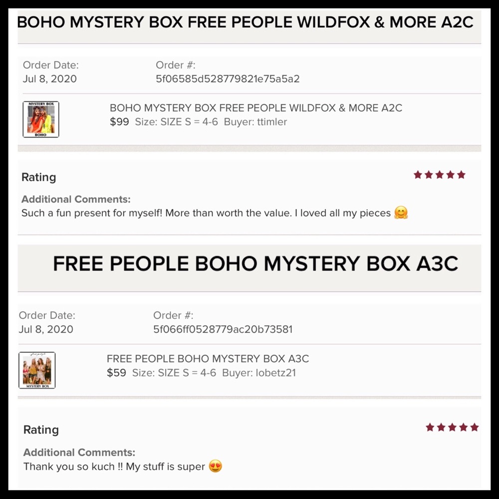 MYSTERY BOX FREE PEOPLE A2C - Picture 10 of 16
